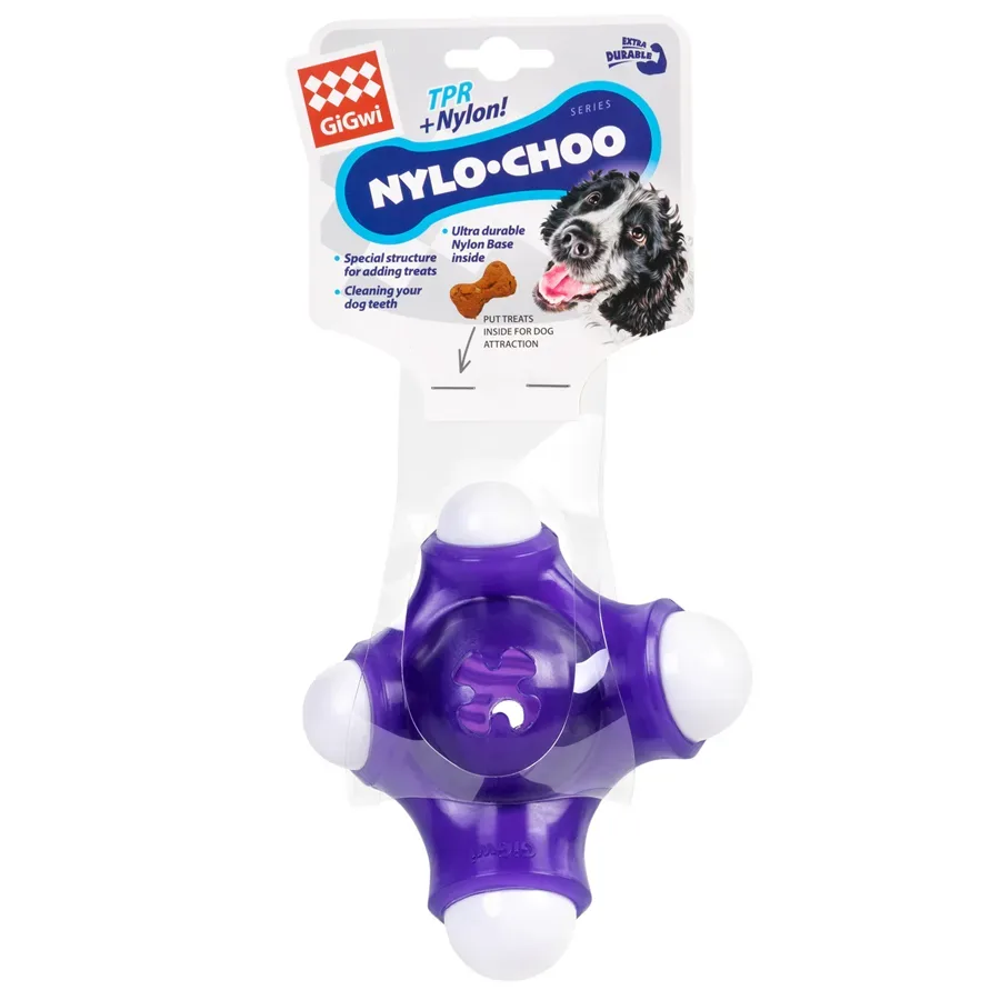 Іграшка для собак Кістка Квадробон, нейлон, гума, 15 см GiGwi Nylo-choo Bone Toy