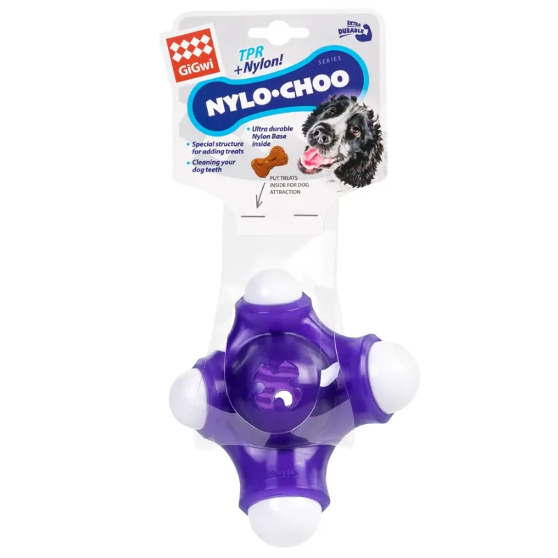 Іграшка для собак Кістка Квадробон, нейлон, гума, 15 см GiGwi Nylo-choo Bone Toy