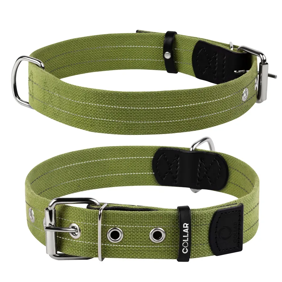 Нашийник для собак бавовняна тасьма Брезент, S Collar Canvas Collar