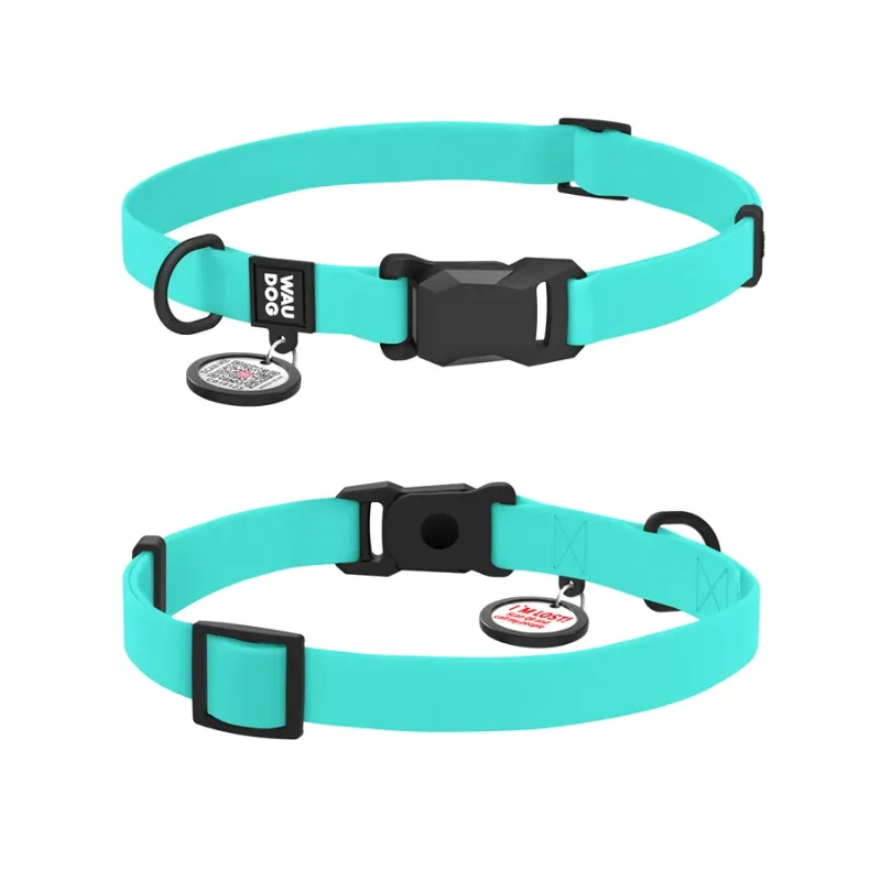 Нашийник для собак водостійкий, S, тіффані WAUDOG Magnet Collar