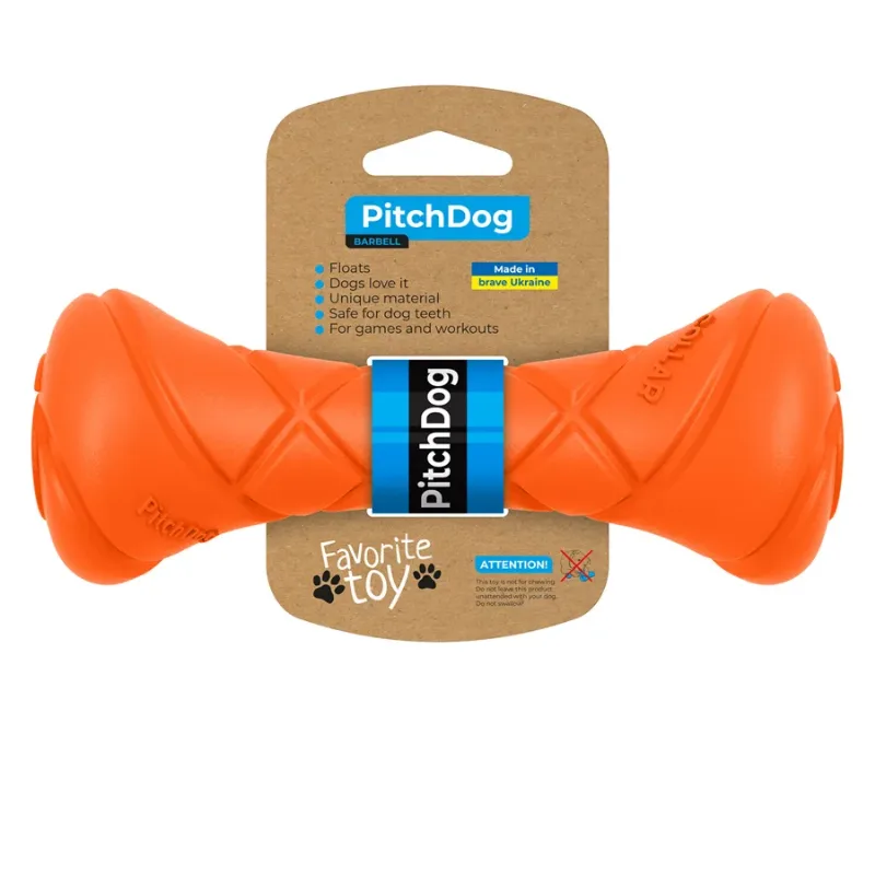 Игровая гантель для апортировки, оранжевый PitchDog Dumbbell