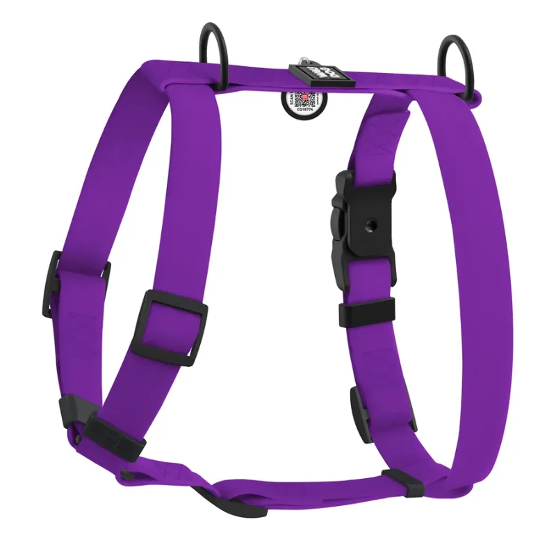 Шлея для собак водостійка анатомічна Н-подібна, L, фіолетовий WAUDOG Magnet Harness