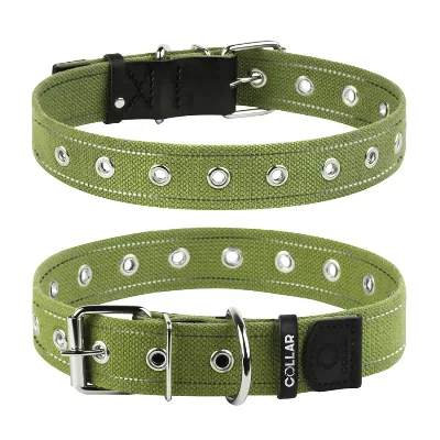 Нашийник для собак бавовняна тасьма Брезент безрозмірний, L Collar Canvas Collar
