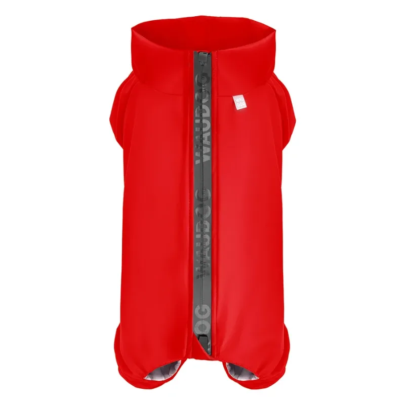 Дощовик для собак, водонепроникний, M45, червоний WAUDOG Clothes Dog Raincoat