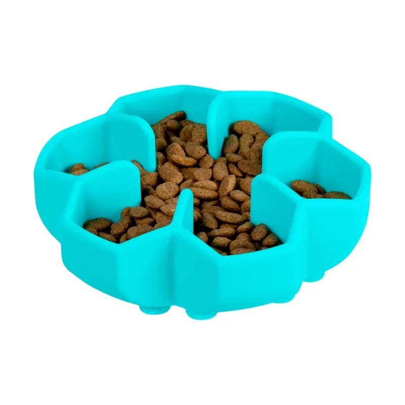 Миска для повільного харчування, 750 мл, блакитний WAUDOG Silicone Bowl