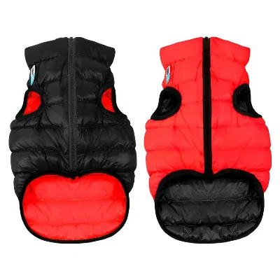 Курточка для собак двостороння, L55, червоно-чорна AiryVest Dog Jacket