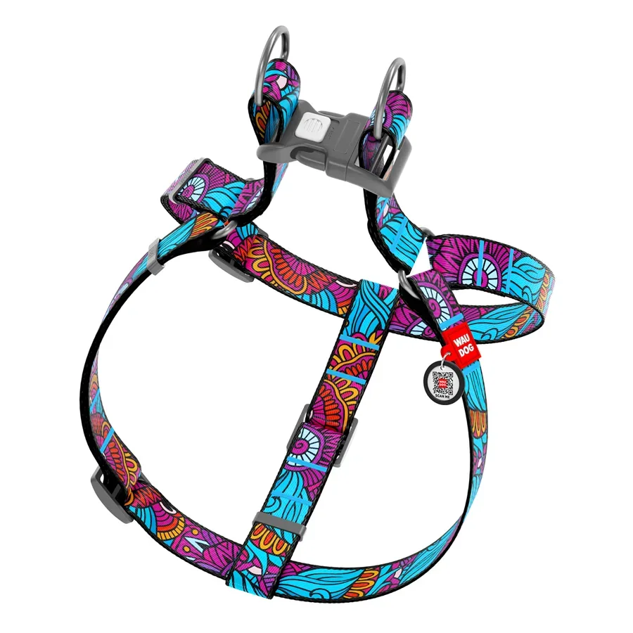 Шлея для собак «Лето», S WAUDOG Nylon Anatomic Harness Summer