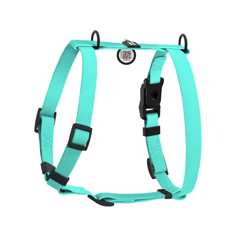 Шлея для собак водостійка анатомічна Н-подібна, S, тіффані WAUDOG Magnet Harness