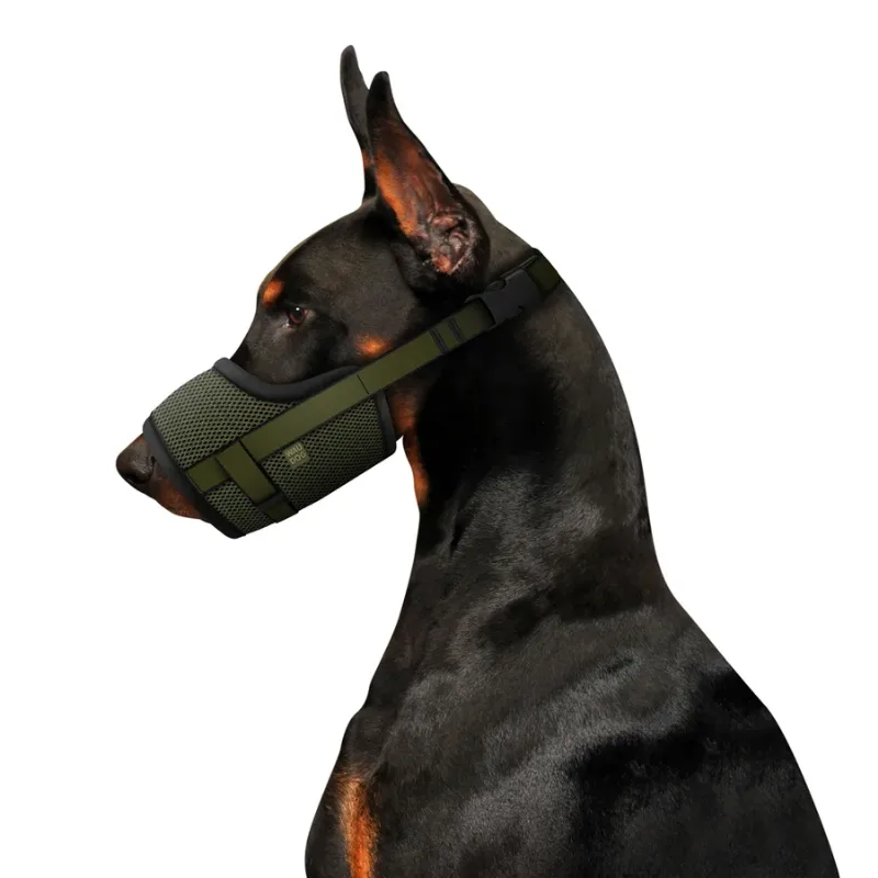 Намордник из сетки для собак, О 19-26 см, M, хаки WAUDOG PRO Muzzle