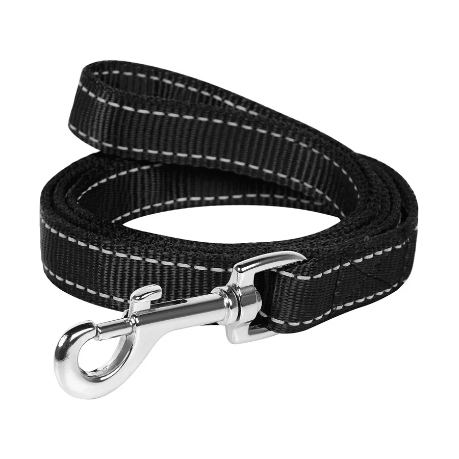 Повідець з нейлону подвійний, S, чорний Dog Extreme Leash