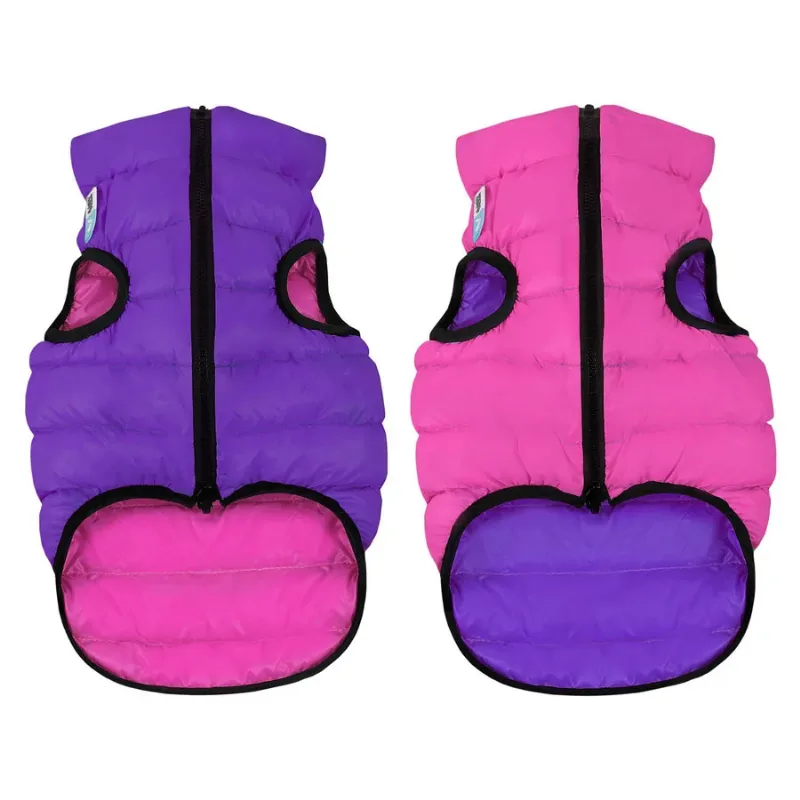 Курточка для собак двусторонняя, XS22, розово-фиолетовая AiryVest Dog Jacket