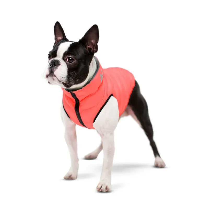 Курточка для собак двусторонняя, L55, кораллово-серая AiryVest Dog Jacket