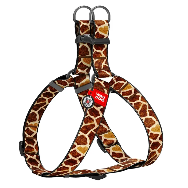 Шлея для собак «Жираф», XL WAUDOG Nylon Harness Giraffe