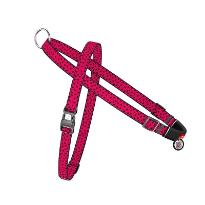 Шлея для собак швидкознімна «Кавун», L WAUDOG Nylon Harness Watermelon