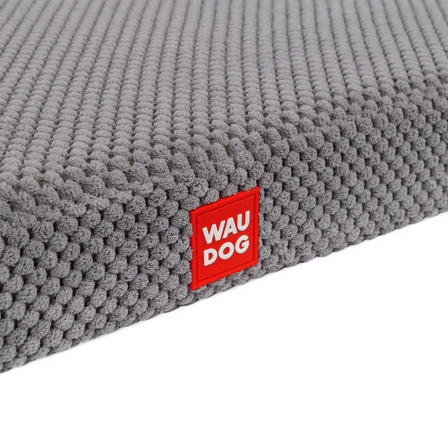 Лежанка для собак, Дорис велюр, со съемным чехлом, M, серый WAUDOG Relax Pet Bed