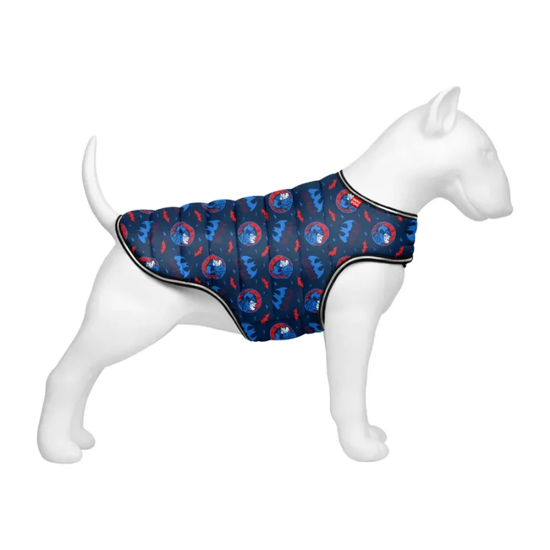Курточка-накидка для собак «Бэтмен красно-голубой», XL WAUDOG Clothes Dog Cape Jacket Batman Red-Blue