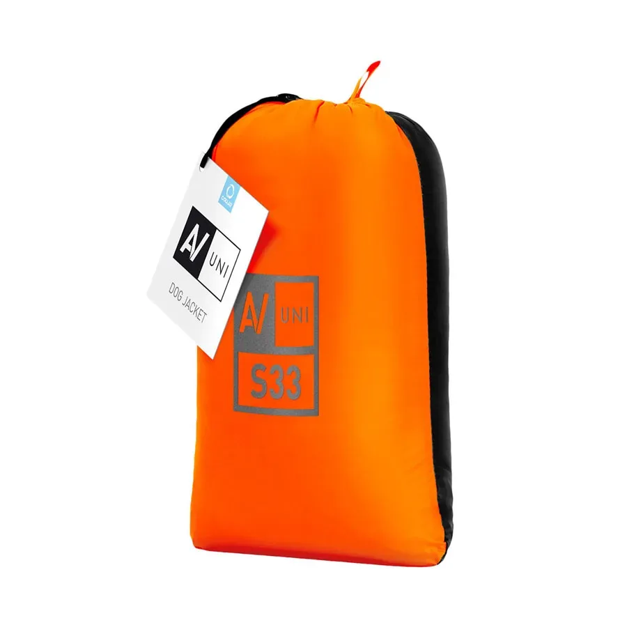 Куртка двостороння, S33, помаранчево-чорна AiryVest UNI Dog Jacket