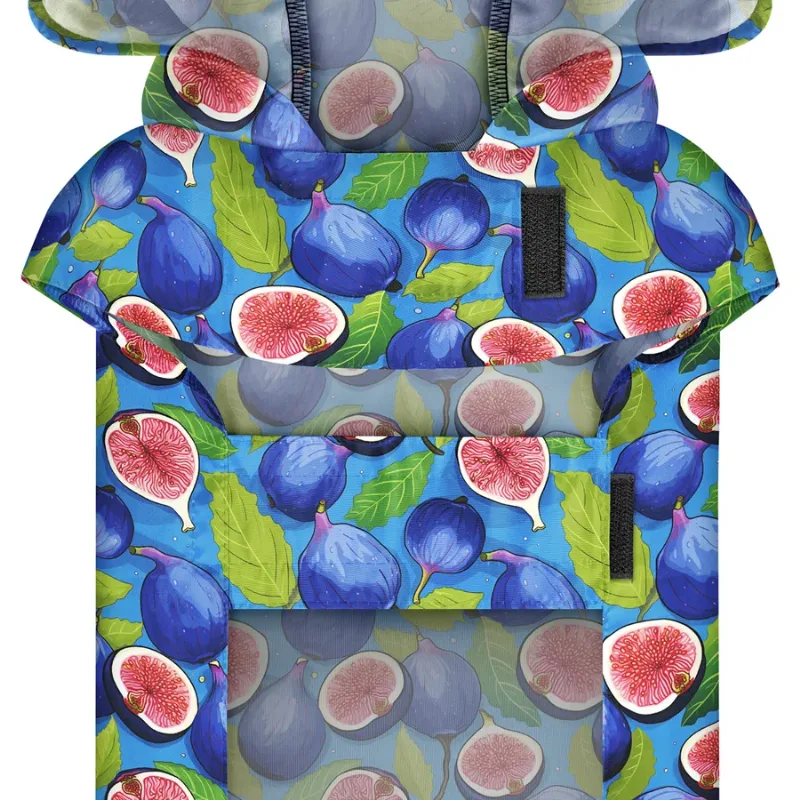 Дощовик-накидка з капюшоном для собак «Інжир», XS WAUDOG Clothes Dog Raincoat Figs