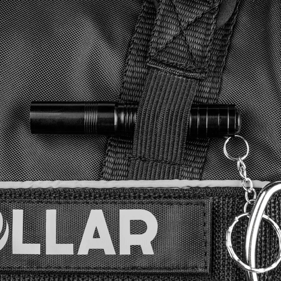 Шлея "POLICE" з ліхтариком, №4, чорний Dog Extreme Police Harness
