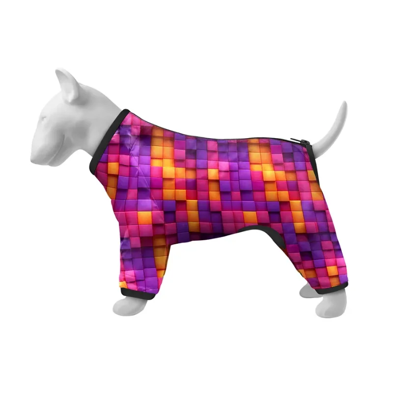Вітровка для собак «Куби 3Д», M35 WAUDOG Clothes Dog Windbreaker 3D Cubes