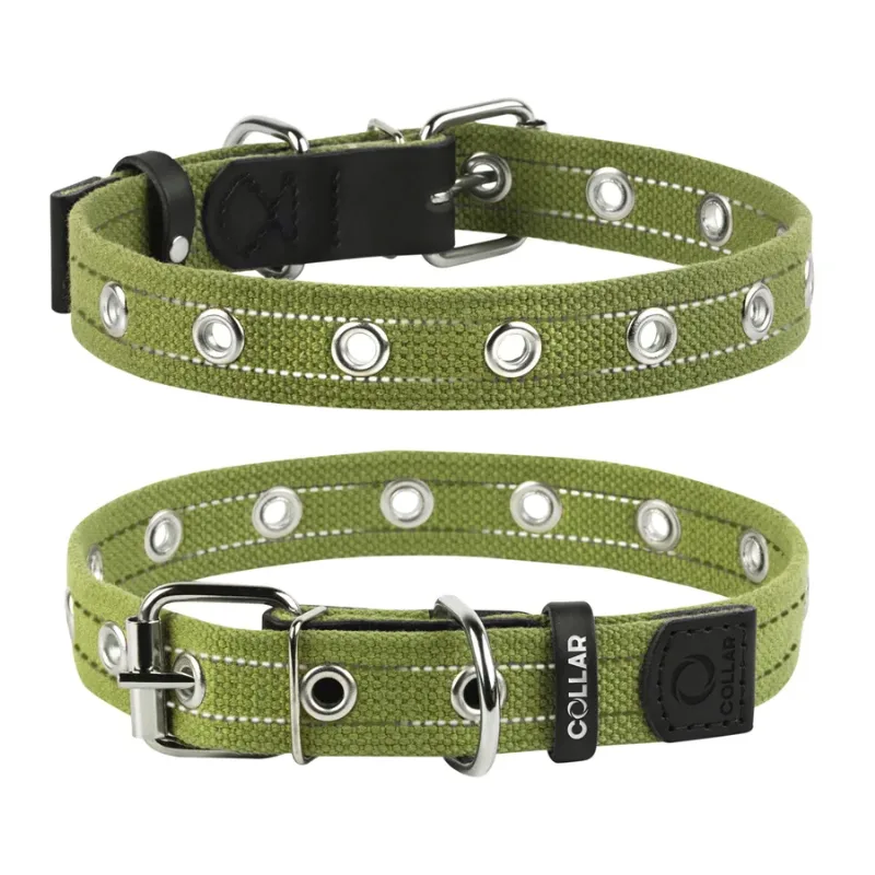 Нашийник для собак бавовняна тасьма Брезент безрозмірний, M Collar Canvas Collar