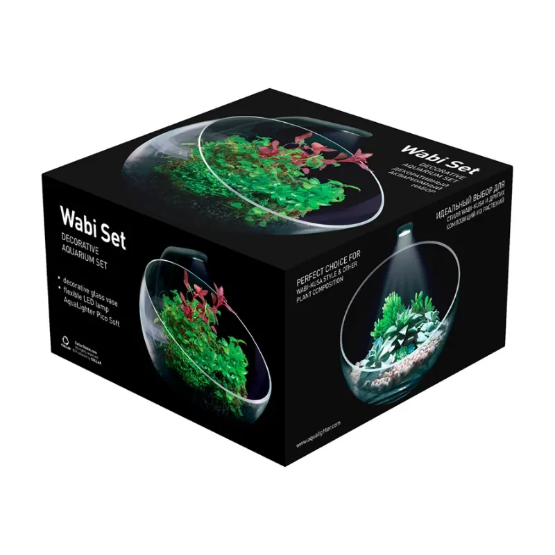 Декоративний акваріумний набір Wabi Set AquaLighter WabiSet Florarium Kit