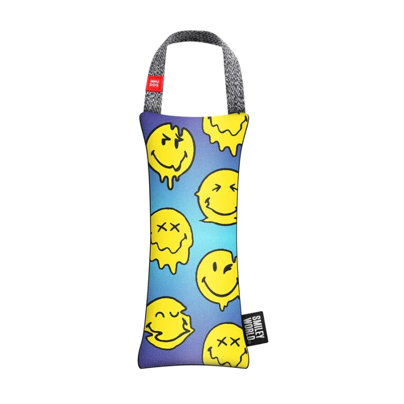 Іграшка для собак з пищалкою «Смайли на блакитному», M WAUDOG Fun Squeaky Toy Smileys on Blue