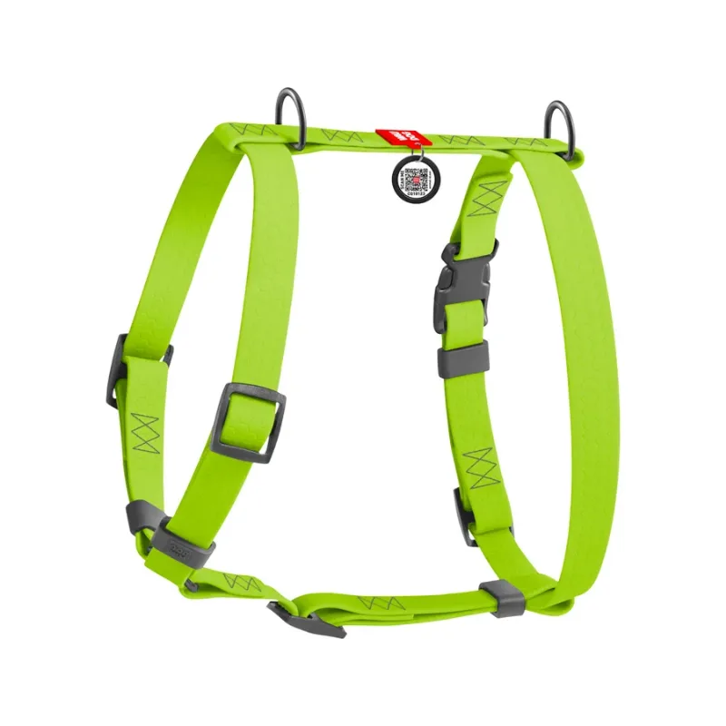 Шлея для собак водостійка анатомічна Н-подібна, M, салатовий WAUDOG Waterproof Anatomic Harness
