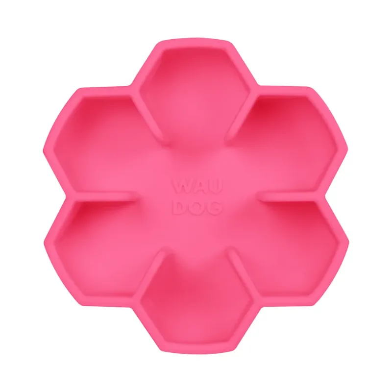 Миска для медленного кормления, 750 мл, розовый WAUDOG Silicone Bowl