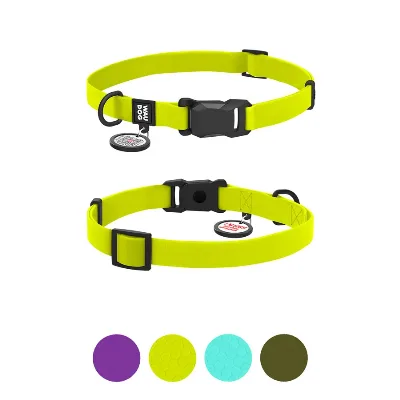 Нашийник для собак водостійкий, S, лимонний WAUDOG Magnet Collar