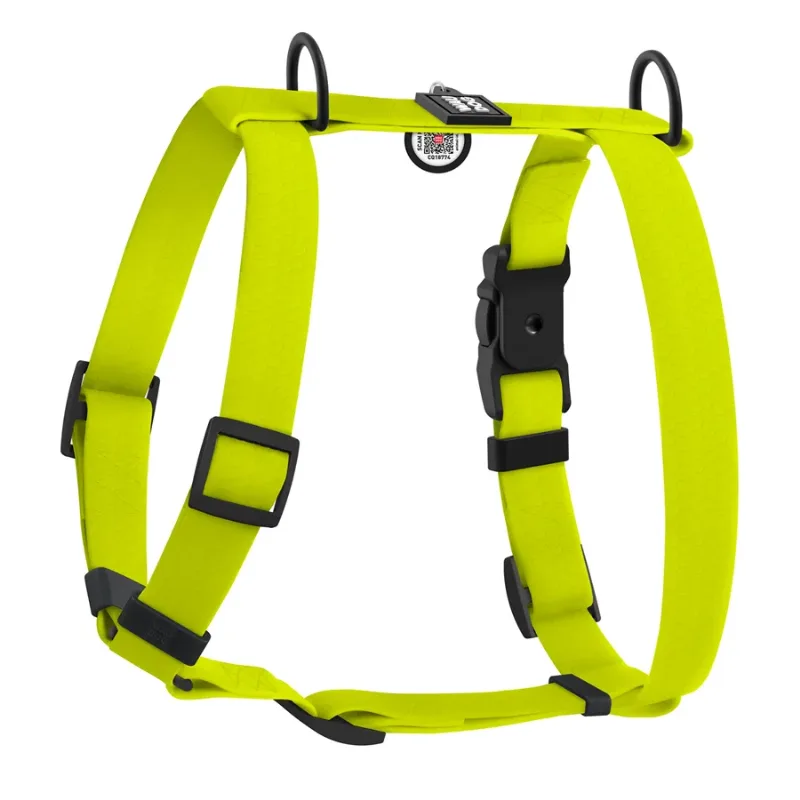 Шлея для собак водостойкая анатомическая Н-образная, M, лимонный WAUDOG Magnet Harness
