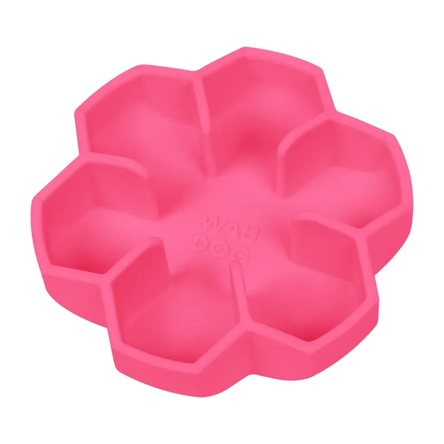 Миска для медленного кормления, 750 мл, розовый WAUDOG Silicone Bowl