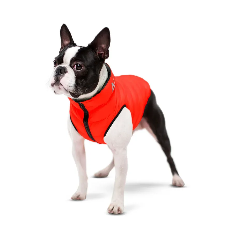Курточка для собак двостороння, M47, червоно-чорна AiryVest Dog Jacket