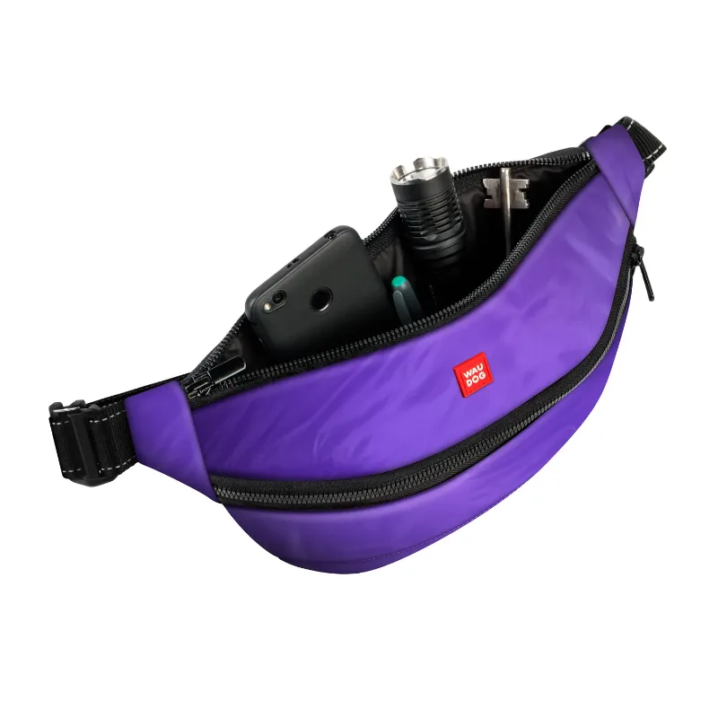 Поясная сумка-бананка, размер 33*17*10 см, фиолетовый WAUDOG Family Waist Bag
