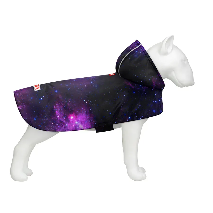 Дощовик-накидка з капюшоном для собак «NASA21», XL WAUDOG Clothes Dog Raincoat NASA21