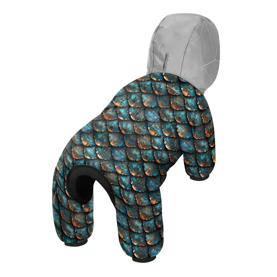 Комбинезон для собак «Чешуя», S35 WAUDOG Clothes Dog Jumpsuit Scales