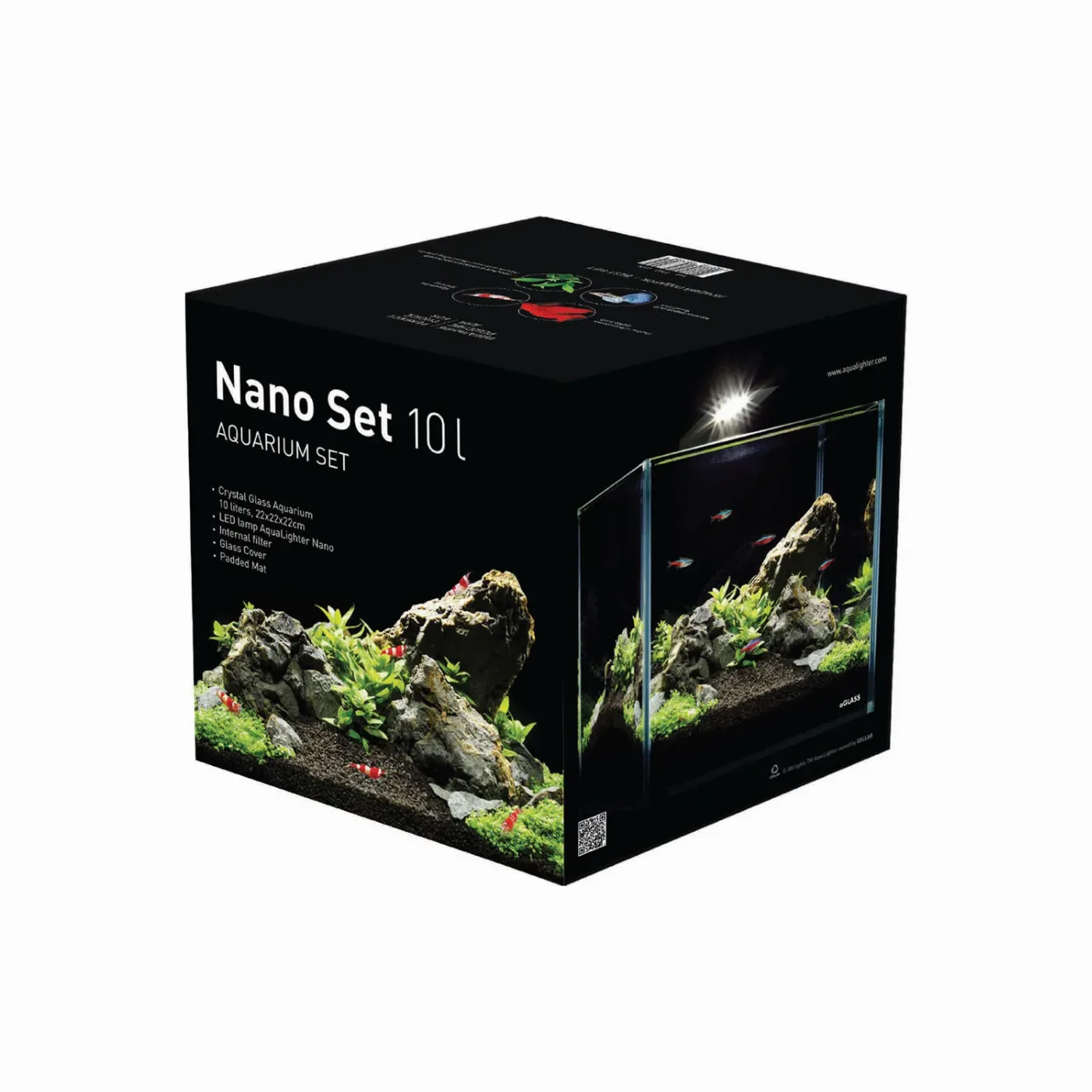 Комплект Nano Set 10 літрів, англ. версія AquaLighter Nano Aquarium Kit