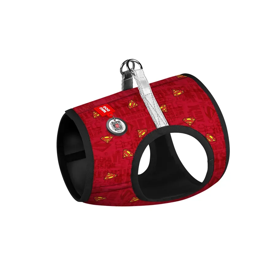 Шлея для собак м'яка «Супермен червоний», XS1 WAUDOG Clothes Soft Harness Superman Red