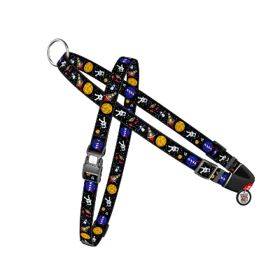 Шлея для собак швидкознімна «NASA», S WAUDOG Nylon Harness NASA