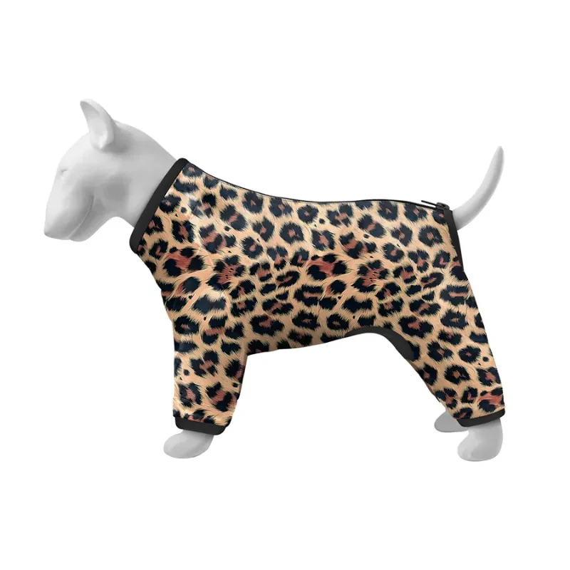 Ветровка для собак «Леопард», L55 WAUDOG Clothes Dog Windbreaker Leopard