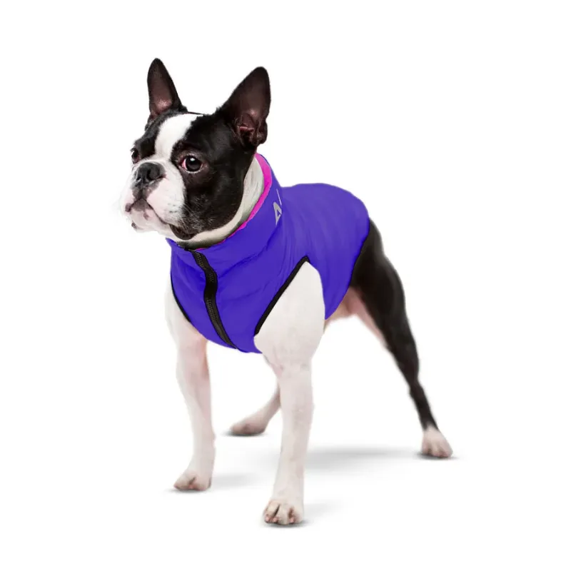 Курточка для собак двостороння, XS30, рожево-фіолетова AiryVest Dog Jacket