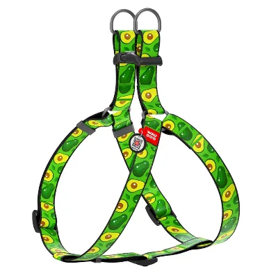 Шлея для собак «Авокадо», M WAUDOG Nylon Anatomic Harness Avocado