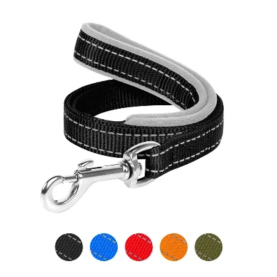 Повідець з нейлону з прогумованою ручкою, L, чорний Dog Extreme Leash