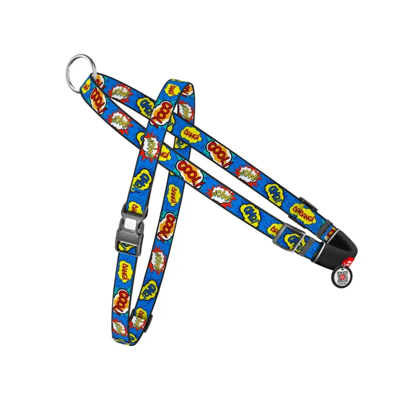 Шлея для собак швидкознімна «ВАУ», L WAUDOG Nylon Harness WOW
