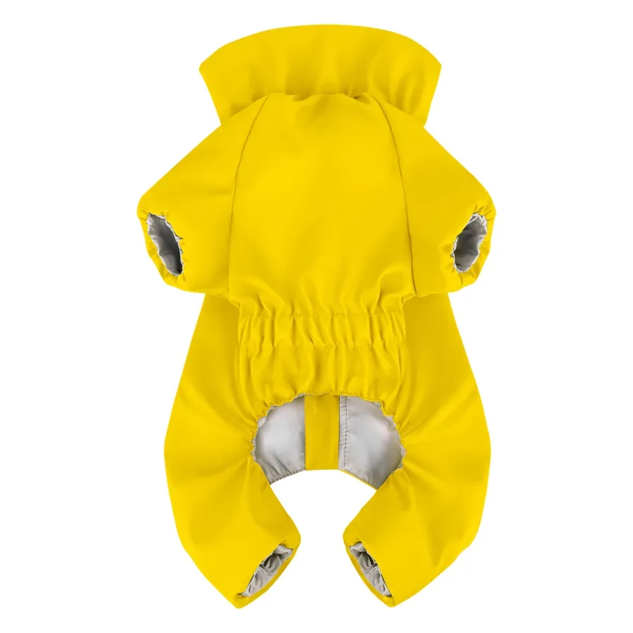 Дощовик для собак, водонепроникний, S40, жовтий WAUDOG Clothes Dog Raincoat