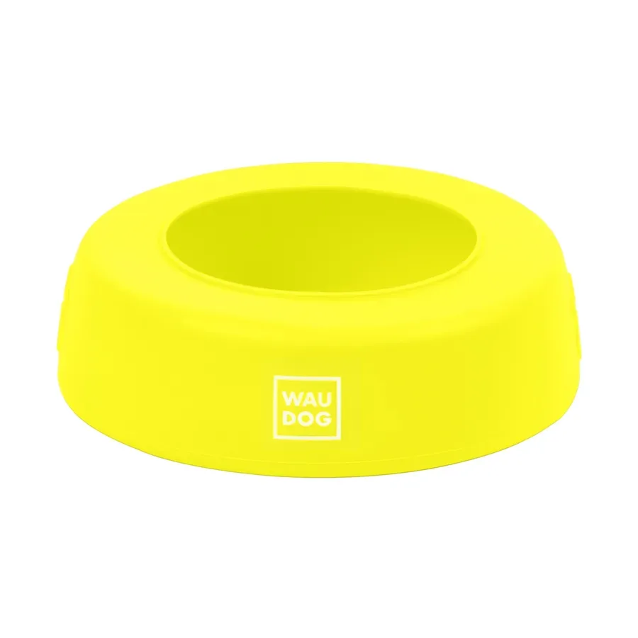 Миска-непроливайка 1 л, жовтий WAUDOG Silicone Bowl