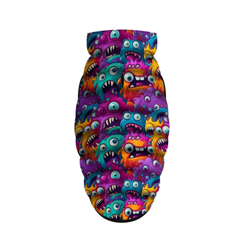 Курточка для собак «Зубасті монстри», L65 WAUDOG Clothes Dog Jacket Toothy Monsters