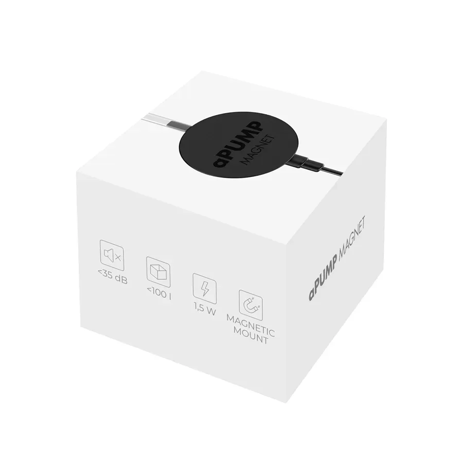 Безшумний акваріумний компресор aPUMP Magnet для акваріумів до 100л AquaLighter aPUMP Air Pump