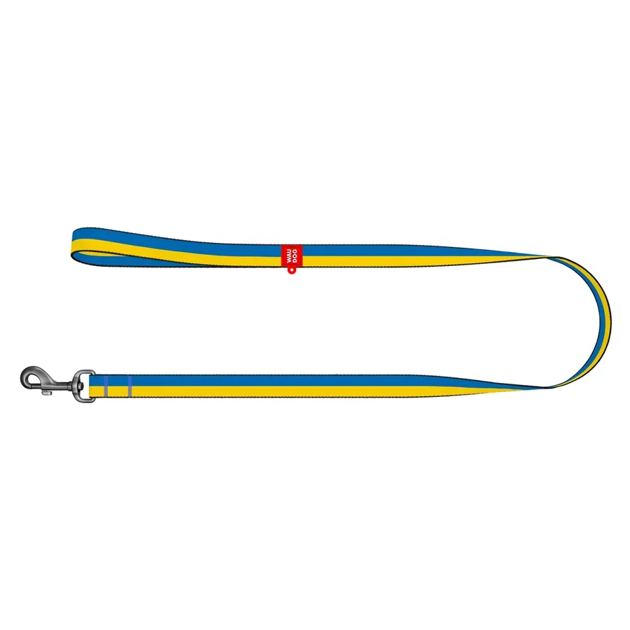Поводок для собак нейлоновый «Colors of freedom», L-XXL WAUDOG Nylon Leash Colors of Freedom
