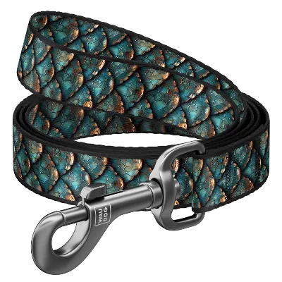 Поводок для собак нейлоновый «Чешуя», 20 мм × 200 см, M WAUDOG Nylon Leash Scales